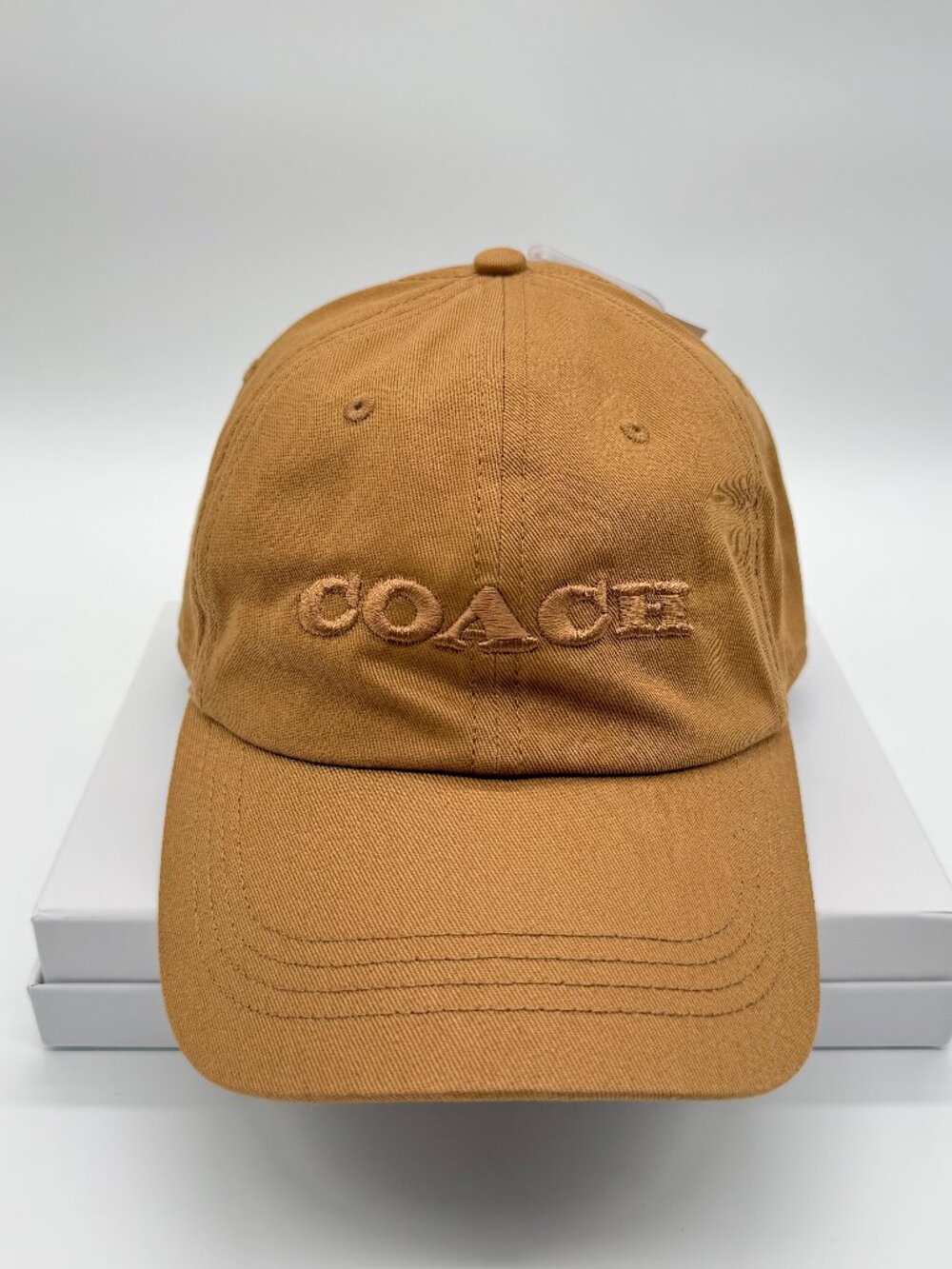 COACH Embroidered Baseball Hat 52-62cm Tan